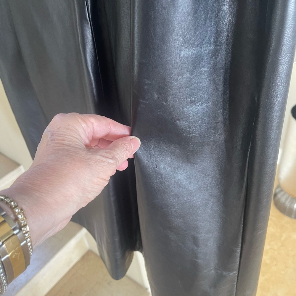 VINTAGE MARC JACOBS BLACK LEATHER DRESS - Picture 9 of 16